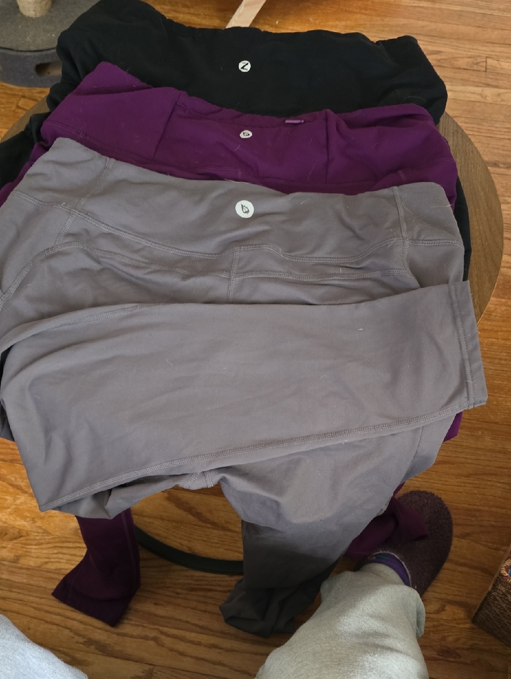 Womens Active Leggings - Black, Purple, Gray - Brand: